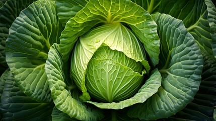 leaves view cabbage vegetable - obrazy, fototapety, plakaty