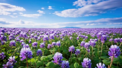 Fototapeta premium field blue clover