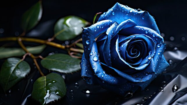 close blue rose background