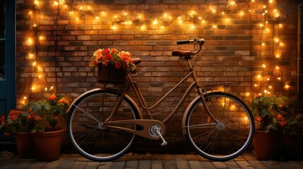 Fototapeta na wymiar rechargeable bicycle lights