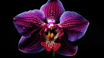 orchid floral dark background