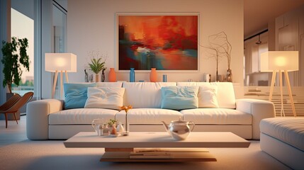 vibrant blurred interior living room ideas