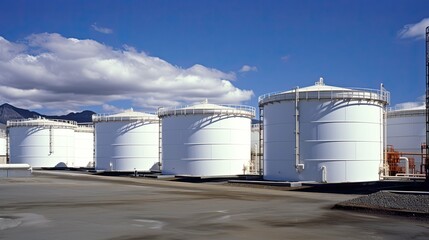Obraz premium refinery oil storage