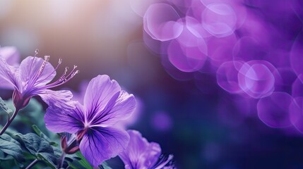 flower flyer background purple