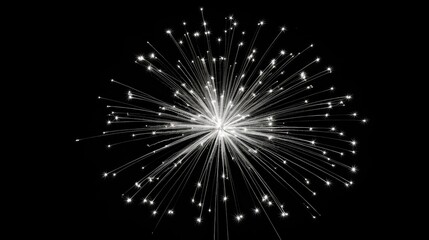 Fototapeta premium firework silver sparkle star