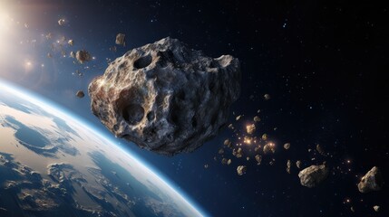 up asteroid earth