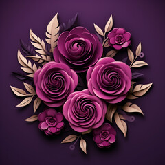 logo of a flower boutique, luxury, elegance сreated with Generative Ai