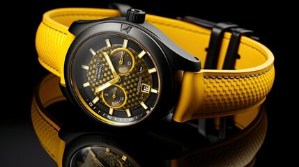 luxury yellow carbon fiber