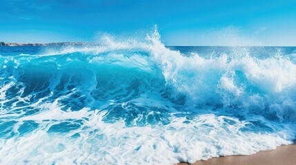 wave cool background blue
