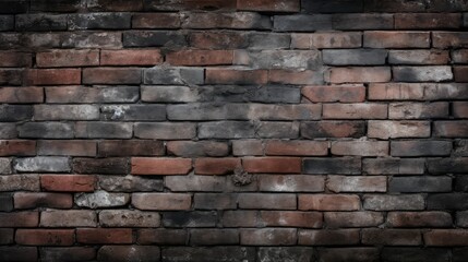 Obraz premium worn dark brick wall background