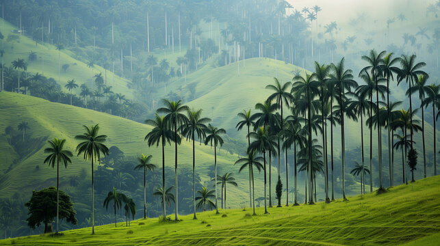 Majestic Palm Trees in Cocora Valley, Colombia &mdash; the tallest palms in the world
