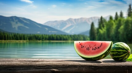 blurred nature watermelon background