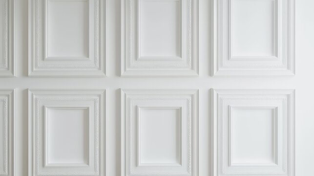 white wooden wall frames 