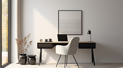 minimalist design interior mockup