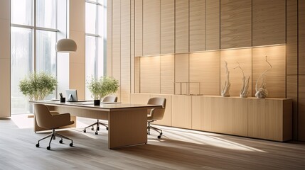 contemporary light wood panels