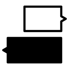 Chat vector icon. Talk  speech bubble icon