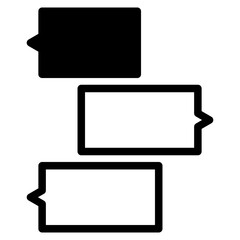 Chat vector icon. Talk  speech bubble icon