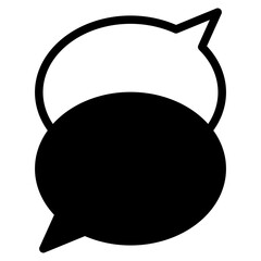 Chat vector icon. Talk  speech bubble icon