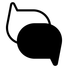 Chat vector icon. Talk  speech bubble icon