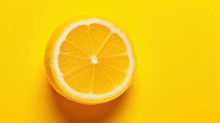 fruit lemon yellow background