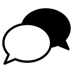 Chat vector icon. Talk  speech bubble icon