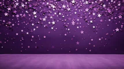 scattered purple stars background