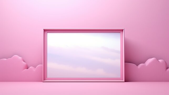 design picture frame pink