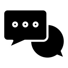 Chat vector icon. Talk  speech bubble icon