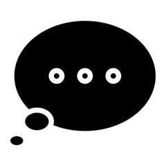 Chat vector icon. Talk  speech bubble icon