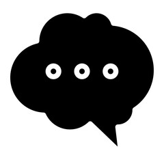Chat vector icon. Talk  speech bubble icon