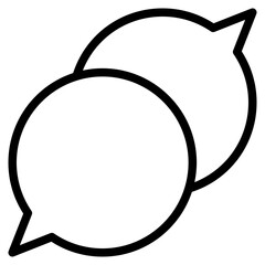 Chat vector icon. Talk  speech bubble icon