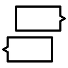 Chat vector icon. Talk  speech bubble icon