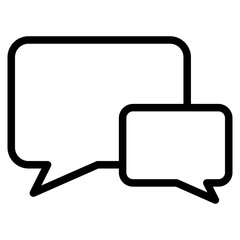 Chat vector icon. Talk  speech bubble icon