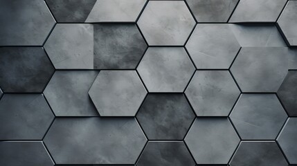 up grey background hexagon