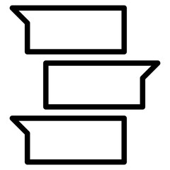 Chat vector icon. Talk  speech bubble icon