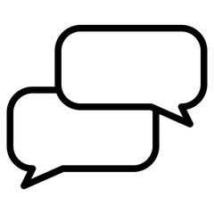 Chat vector icon. Talk  speech bubble icon