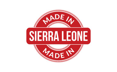 Made In Sierra Leone Rubber Stamp - obrazy, fototapety, plakaty