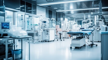 medical blurred healthcare interior