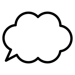 Chat vector icon. Talk  speech bubble icon
