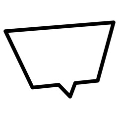 Chat vector icon. Talk  speech bubble icon