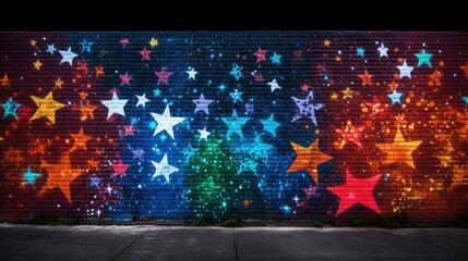 artwork grafitti stars