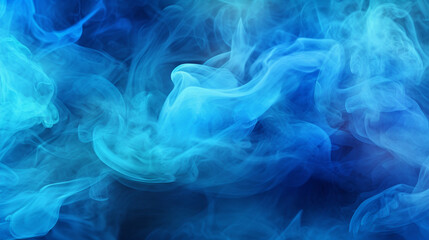 blue smoke background - obrazy, fototapety, plakaty