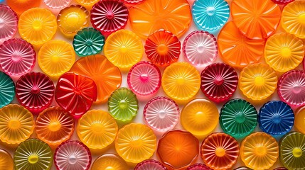 Naklejka premium orange starburst candy