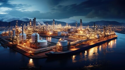 Fototapeta na wymiar export oil supply