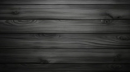 Foto op Canvas glossy dark grey wood background © vectorwin