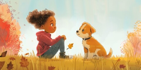 A heartwarming story of a lost puppy finding its way home, with engaging narratives to teach children about empathy