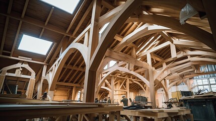 precision beam timber frame