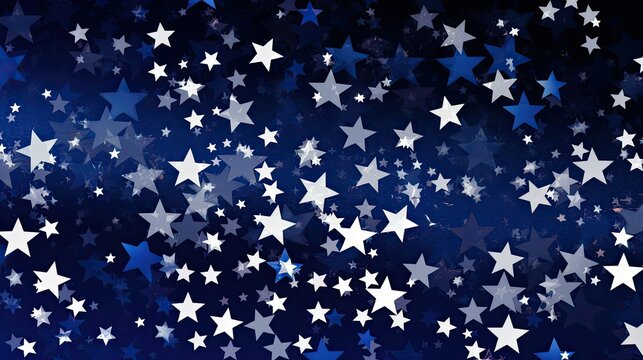 blue american stars background