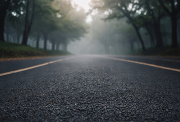 Fototapeta premium close up road view from below