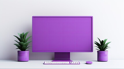 monitor computer purple